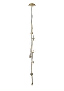 Giuseppe 15cm French Gold 7 Light G9 Universal 1.5m Cluster Pendant (FRAME ONLY), For A Vast Range Of Glass Shades