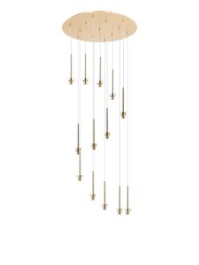 Giuseppe 56cm French Gold 13 Light G9 Universal 2.5m Round Multiple Pendant (FRAME ONLY), For A Vast Range Of Glass Shades