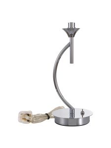 Giuseppe Polished Chrome 1 Light G9 Vertical Table Lamp Without Shade, For A Vast Range Of Glass Shades