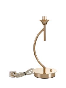 Giuseppe French Gold 1 Light G9 Vertical Table Lamp Without Shade, For A Vast Range Of Glass Shades