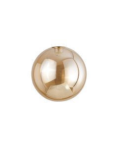 Giuseppe 15cm Round (J) Amber Plated Globe Glass Shade