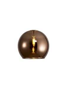 Giuseppe 14x12cm Open Mouth (F) Round Copper Globe Glass Shade