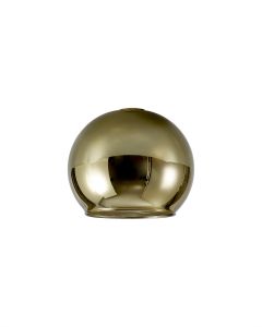 Giuseppe 14x12cm Open Mouth (F) Round Gold Globe Glass Shade