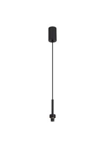 Giuseppe 6cm Satin Black 1 Light G9 Universal 2m Drop Single Pendant (FRAME ONLY), For A Vast Range Of Glass Shades