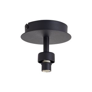 Giuseppe 12cm Satin Black 1 Light G9 Universal Flush Light (FRAME ONLY), For A Vast Range Of Glass Shades