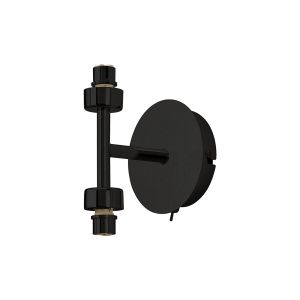 Giuseppe Satin Black 2 Light G9 Universal Switched Up / Down Wall Lamp (FRAME ONLY), For A Vast Range Of Glass Shades
