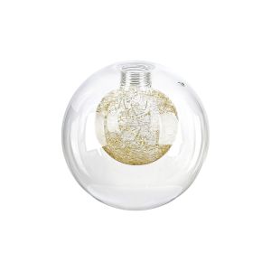 Giuseppe 120mm Round Clear With Inner Gold Globe (AA) Glass Shade
