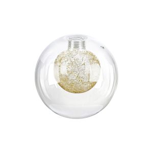 Giuseppe 12cm Round Clear With Inner Gold Globe (AA) Glass Shade