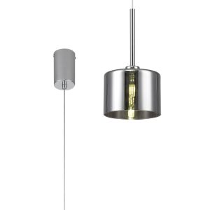 Giuseppe 15cm Single Pendant 2m, 1 x G9, Polished Chrome/Chrome Type C Shade