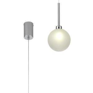 Giuseppe 14cm Single Pendant 2m, 1 x G9, Polished Chrome/Frosted Type G Shade