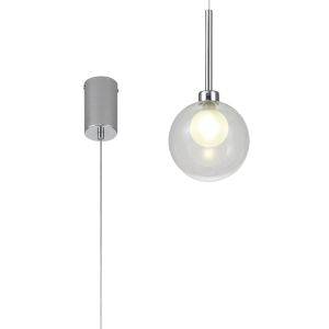 Giuseppe 14cm Single Pendant 2m, 1 x G9, Polished Chrome/Clear/Frosted Type G Shade