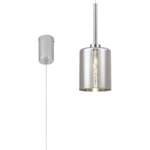 Giuseppe 12cm Single Pendant 2m, 1 x G9, Polished Chrome/Chrome Lined Type B Shade