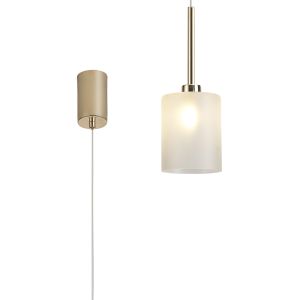 Giuseppe 12cm Single Pendant 2m, 1 x G9, French Gold/Frosted Type B Shade