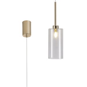 Giuseppe 10cm Single Pendant 2m, 1 x G9, French Gold/Clear Type A Shade
