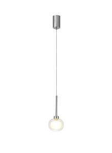 Giuseppe 12cm Single Pendant 2m, 1 x G9, French Gold/Frosted/Clear Type M Shade