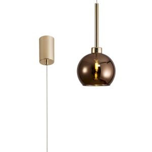 Giuseppe 14cm Single Pendant 2m, 1 x G9, French Gold/Copper Type F Shade