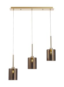 Giuseppe Linear Pendant 2m, 3 x G9, French Gold/Copper Type B Shade