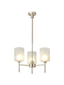 Giuseppe Telescopic/Semi Flush, 3 x G9, French Gold/Frosted Type B Shade
