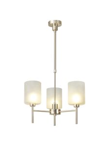 Giuseppe 52cm Telescopic/Semi Flush, 3 x G9, French Gold/Frosted Type B Shade