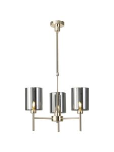 Giuseppe 52cm Telescopic/Semi Flush, 3 x G9, French Gold/Chrome Type B Shade