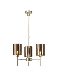 Giuseppe 52cm Telescopic/Semi Flush, 3 x G9, French Gold/Copper Type B Shade