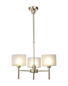 Giuseppe Telescopic/Semi Flush, 3 x G9, French Gold/Frosted Type C Shade