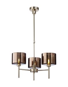 Giuseppe 55cm Telescopic/Semi Flush, 3 x G9, French Gold/Copper Type C Shade