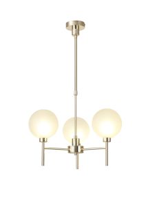 Giuseppe Telescopic/Semi Flush, 3 x G9, French Gold/Frosted Type G Shade