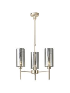 Giuseppe 50cm Telescopic/Semi Flush, 3 x G9, French Gold/Chrome Lined Type A Shade