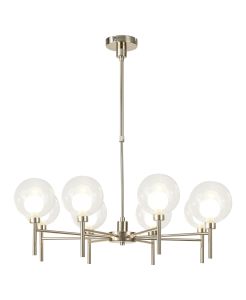 Giuseppe Telescopic/Semi Flush, 8 x G9, French Gold/Clear/Frosted Type G Shade