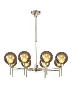 Giuseppe Telescopic/Semi Flush, 8 x G9, French Gold/Copper/Frosted Type G Shade