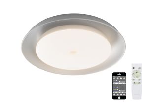 Greco Ceiling, 1 x 36W LED RGB, Tuneable White 3000K-6000K, 1800lm, 10W Speaker, Bluetooth/Remote Control/App Control, 3yrs Warranty