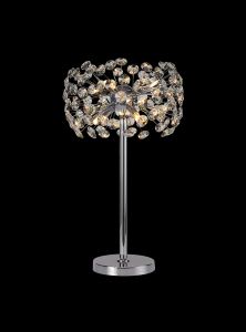 Hiphonic Crystal Table Lamp 6 Light G9 Polished Chrome