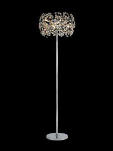 Hiphonic Floor Lamp 8 Light G9 Polished Chrome/Crystal