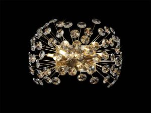 Hiphonic Wall Light 4 Light G9 French Gold/Crystal