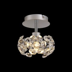 Hiphonic 1 Light G9 Surface Light With Polished Chrome And Crystal Shade