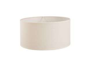 Victoria Round Fabric Shade Ivory Cream 400 x 200mm