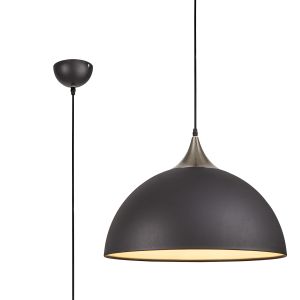 Illy 50cm Large Pendant, 1 x E27, Graphite/Satin Nickel