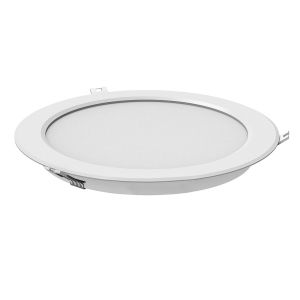 Intego Round Classic 8 Inch 16W Cool White 1370lm (White Finish), Cut Out: 210mm, 3yrs Warranty