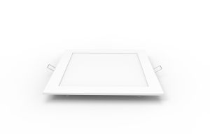 Intego Recessed Ecovision, 225mm, Square, 18W LED, Pure White, 6400K, 1500lm, 120°, White Frame, Inc. Driver, Cut Out: 205mm, 2yrs Warranty