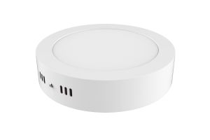 Intego Surface Mounted Ecovision, 225mm, Round, 18W LED, Cool White, 4000K, 1500lm, 120°, White Frame, Inc. Driver, 2yrs Warranty