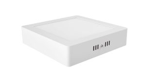 Intego Surface Mounted Ecovision, 170mm, Square, 12W LED, Cool White, 4000K, 1000lm, 120°, White Frame, Inc. Driver, 2yrs Warranty