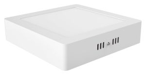 Intego Surface Mounted Ecovision, 225mm, Square, 18W LED, Pure White, 6400K, 1500lm, 120°, White Frame, Inc. Driver, 2yrs Warranty