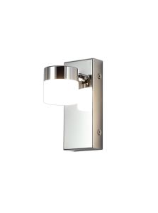 Jumpsync Wall Lamp Single Adjustable, 1 x 5W LED, 4000K, 415lm, IP44, Polished Chrome, 3yrs Warranty