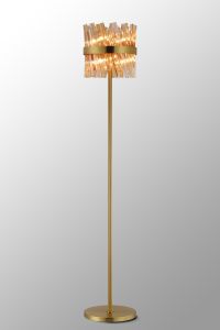 Modus 8 Light G9, Floor Lamp, Brass / Amber