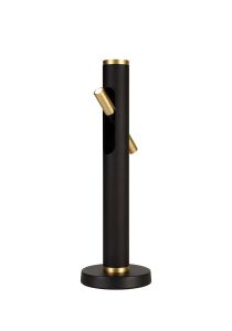 Lavazza Table Lamp, 2 x 2W LED, 3000K, 560lm, Sand Black/Gold, 3yrs Warranty