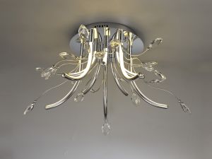 Lorovela Medium Ceiling, 10 x 3.5W LED, 3000K, 1146lm, Polished Chrome, 3yrs Warranty