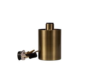 Zenth Antique Brass 1 LIght E27 15cm Uplight Table Lamp Without Shade,