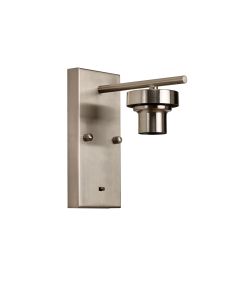 Zenth Satin Nickel 1 Light E27 Switched Wall Light (FRAME ONLY)