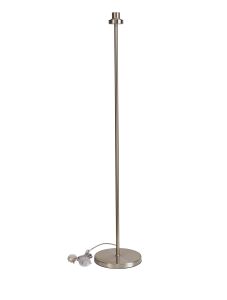 Zenth Satin Nickel 1 Light E27 143cm Uplight Floor Lamp (FRAME ONLY)